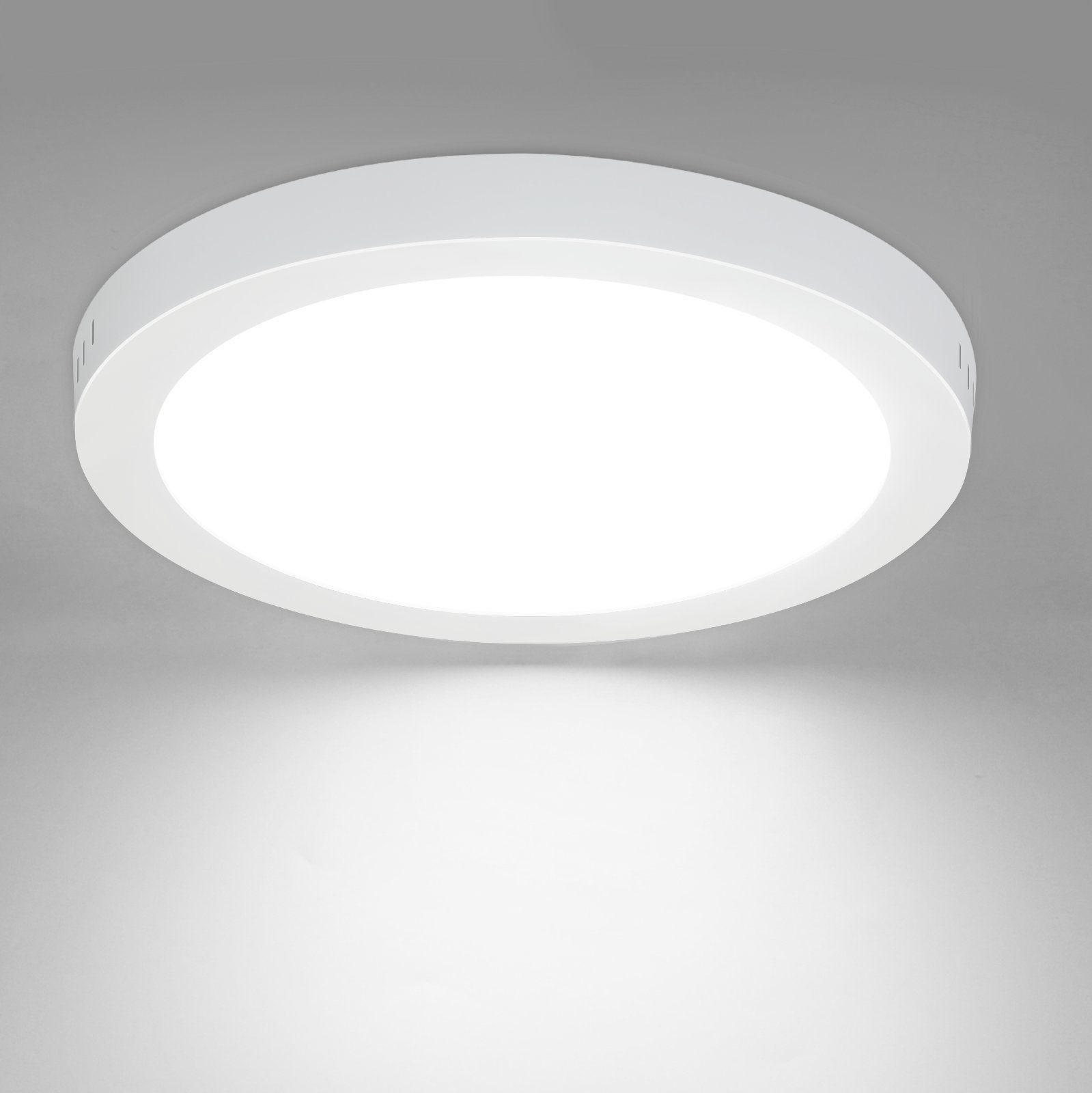LED-DECKENLEUCHTE Heracles 23/23/4cm - Weiß, Kunststoff (23/23/4cm) - ZMH