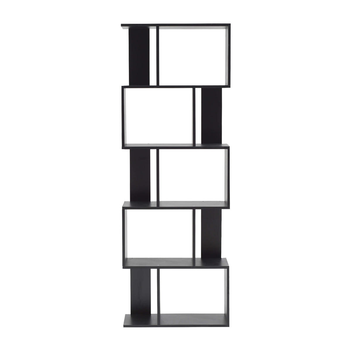 BÜCHERREGAL Schwarz 24/60/169 cm - Schwarz, Holzwerkstoff (24/169/60cm) - Mobili Rebecca