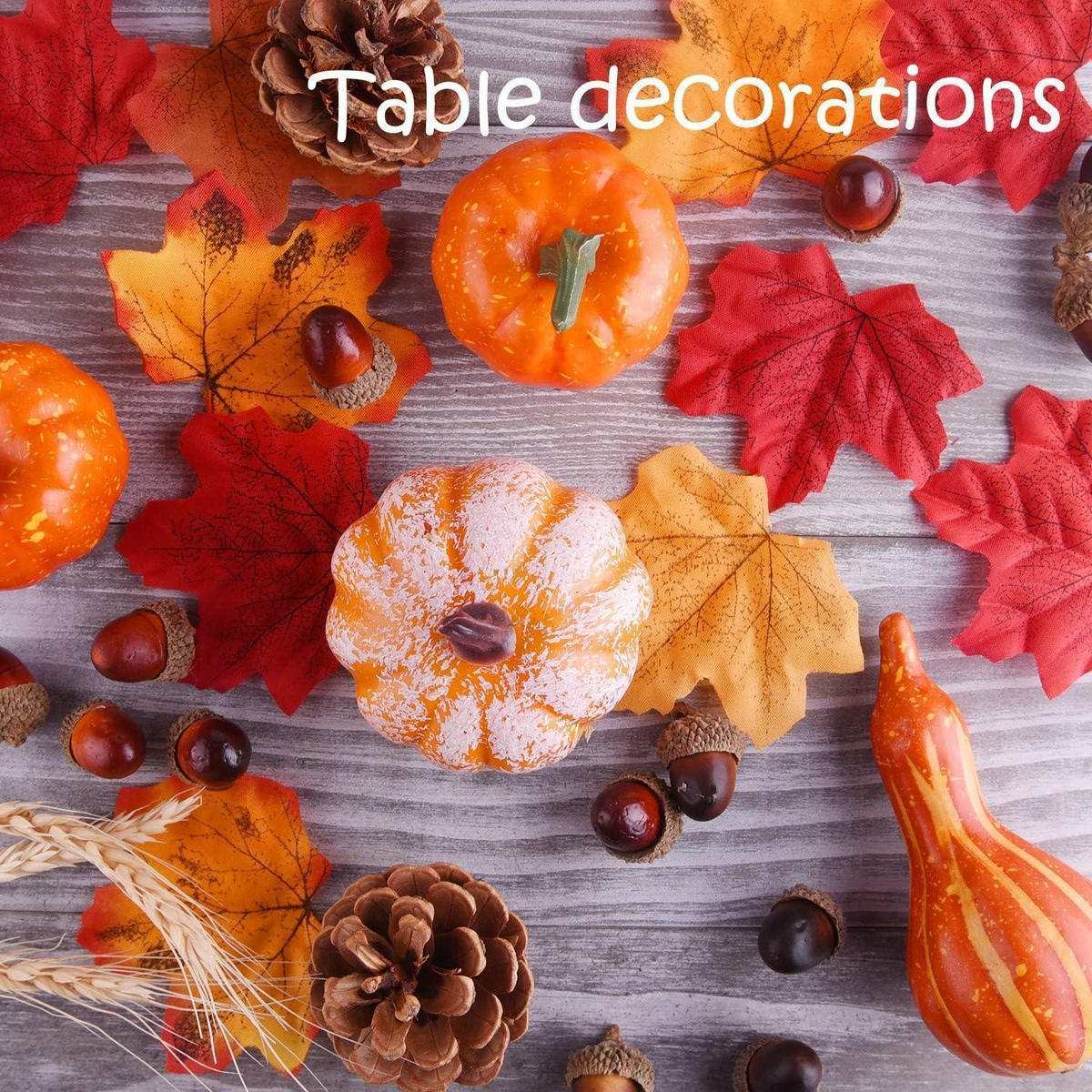 HERBSTDEKORATION Set 96-teilig - Multicolor, Kunststoff (10cm)
