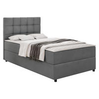 BOXBETT Lind - H3 - Schwarz/Grau, Holz/Holzwerkstoff (90/200cm) - MIRJAN24