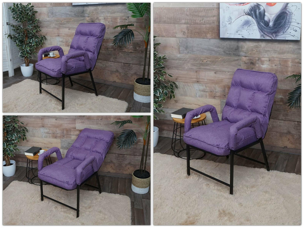 ESSZIMMERSTUHL Violett - Violett, Textil (57/96/111cm) - MCW