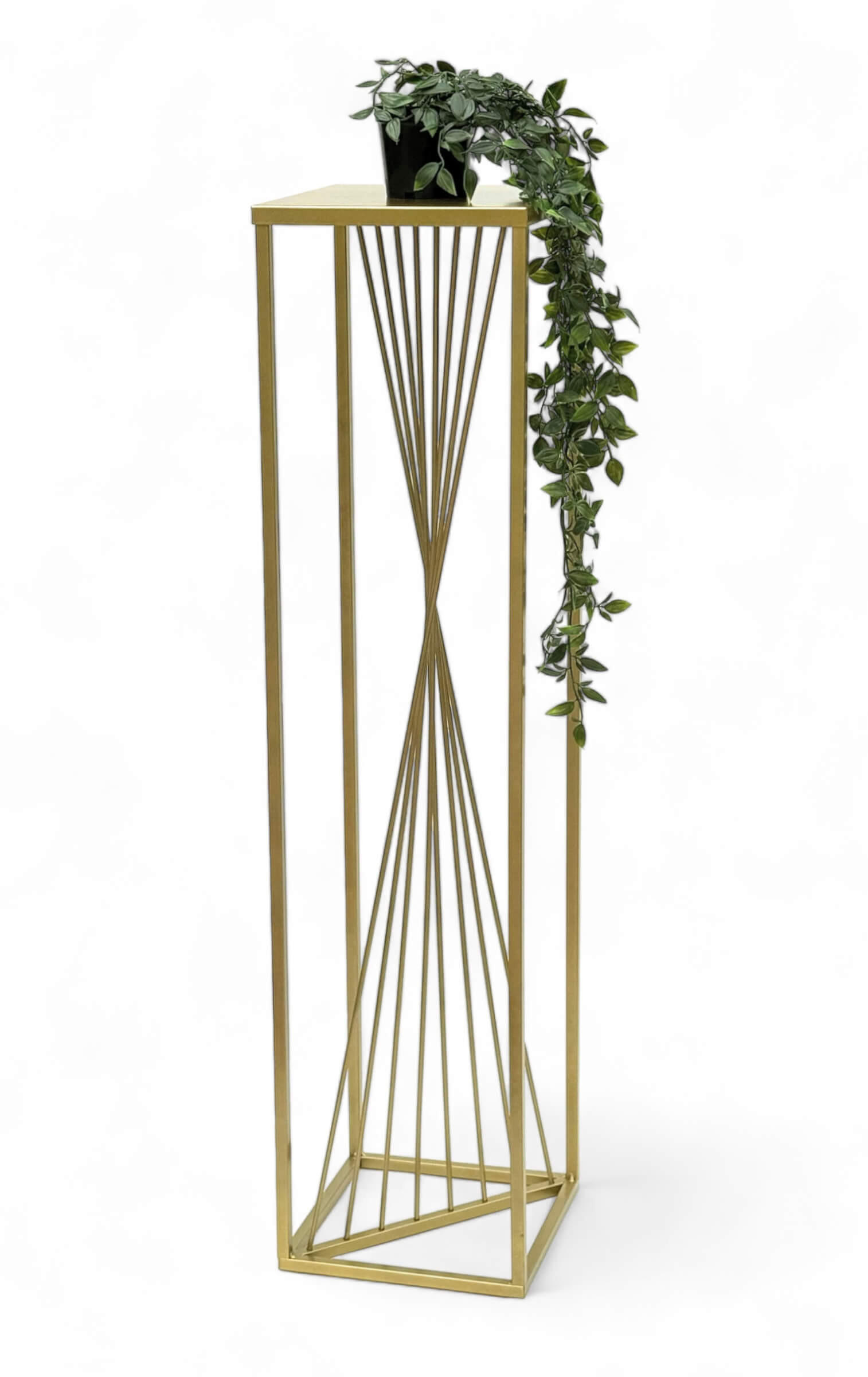 DanDiBo Blumenhocker Gold 24x100x24 cm