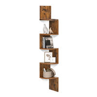 ECKREGAL 20x126x20 cm Wand Ecke Regal - Braun, Holz (20/127/20cm) - Kaket