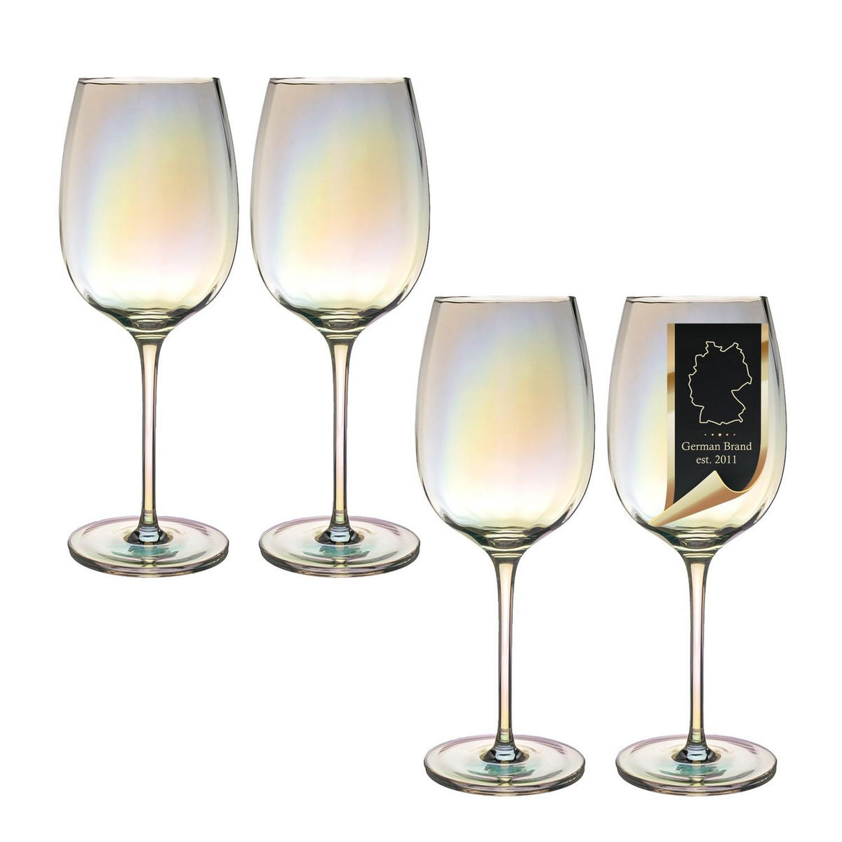 WEINGLAS SET 440 ml (4-tlg.) - Transparent, Glas (0.44L) - Intirilife