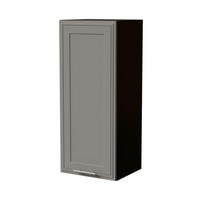 HÄNGESCHRANK Salo W4/40 Schwarz / Dust Grey Matt 40 / 32,5 / 96cm - Schwarz/Grau, Holz/Holzwerkstoff (40/96/32.5cm) - Feldmann-Wohnen