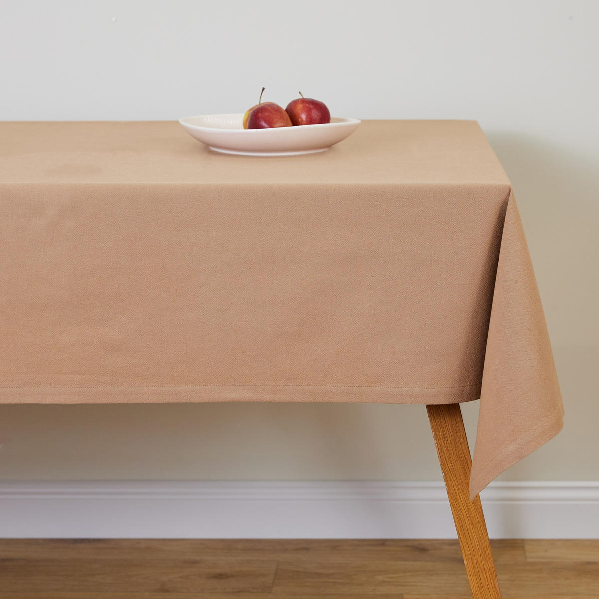 BAUMWOLLTISCHDECKE Campos - Beige, Textil (180/130/1cm) - home&you