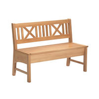 SITZBANK Deborah 119 x 52 x 87 Massivholz Buche lackiert/Grün - Buchefarben/Grün, Holz (119/87/52cm) - 58aufmkessel
