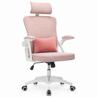BÜROSTUHL mit Netzrücken höhenverstellbar Pink - Pink, Kunststoff (65/108/58cm) - Meubliv
