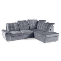 ECKSOFA Grau BON Rechts - Grau, Textil (200/263cm) - Sepro Meble