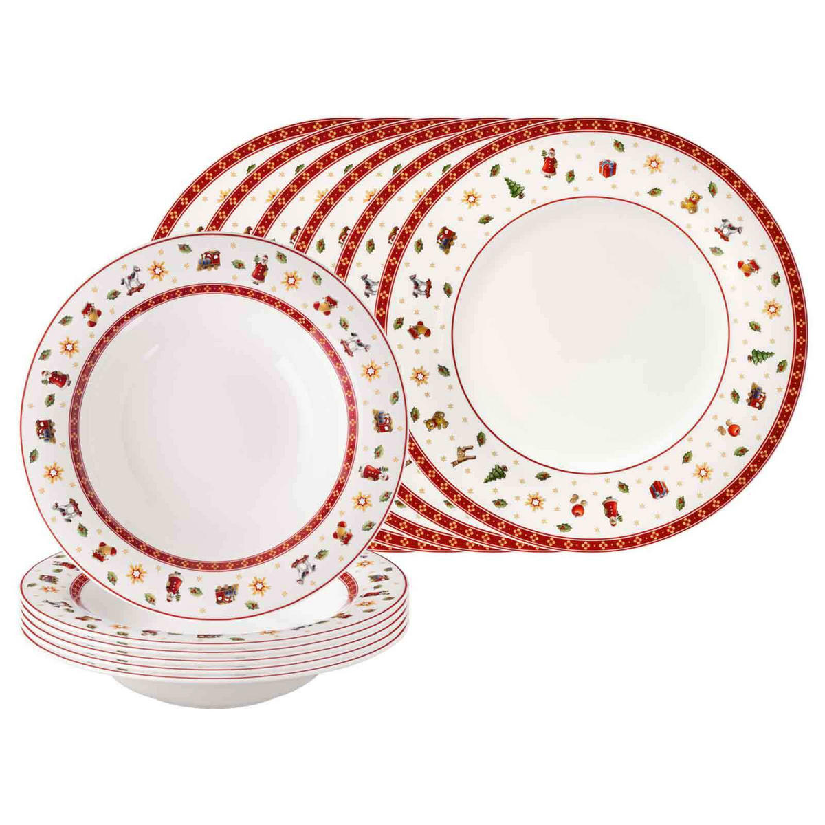 TAFELSERVICE Toy's Delight weiß 12er Set - Weiß, Keramik (1/1/1cm) - Villeroy & Boch