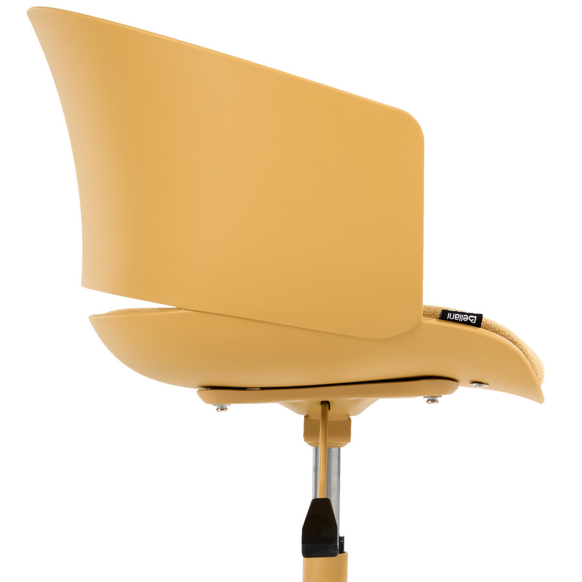 BÜROSTUHL Gelb Gleeful - Gelb/Schwarz, Textil (64/77/64cm) - Beliani