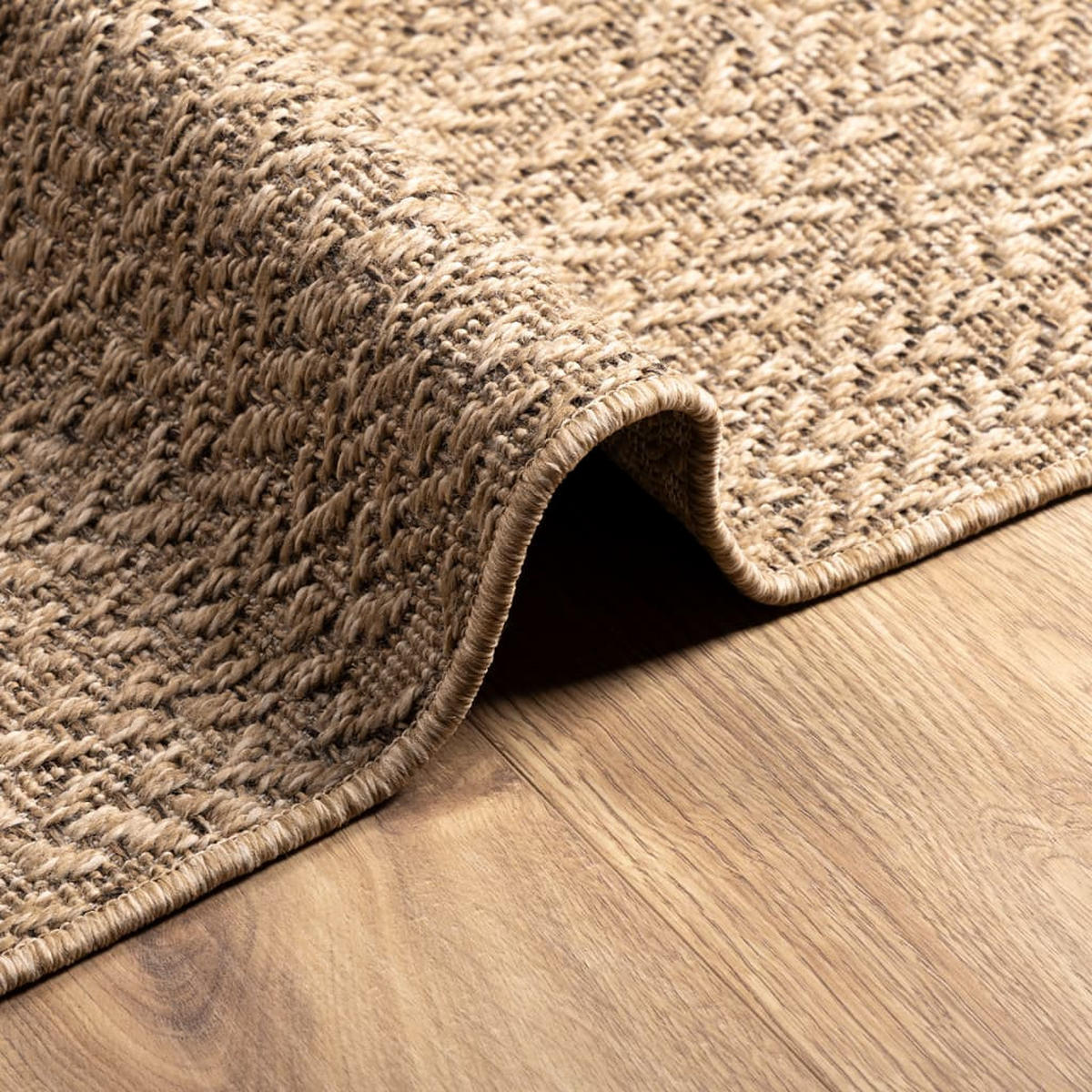 TEPPICH Zizur fur Indoor und Outdoor 200/290 cm aus PP in Jute-Optik - Braun, Kunststoff/Textil (200/290cm) - vidaXL