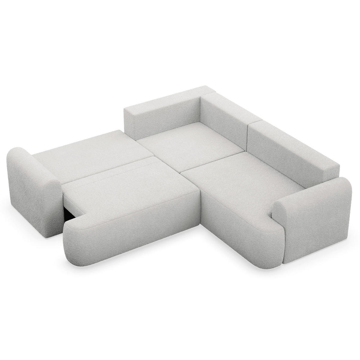 ROHOVÁ POHOVKA Kaveo Zelený manšestr univerzální s rohovým dílem s úložným prostorem - černá/šedohnědá, textil/plast (245/245cm) - Selsey