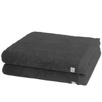 DUSCHTUCH Sinfonie 2er-Set - Dunkelgrau, Textil (50/100cm) - Ross