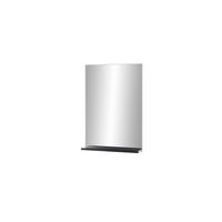 SPIEGEL M12 Weiß Hochglanz 60/85/12 cm schmal - Dunkelgrau, Holzwerkstoff (60/85/12cm) - Livojo