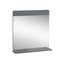 BADEZIMMERSPIEGEL Izan Grau 60 x 62 cm - Grau, Glas (60/62/12cm) - Vicco