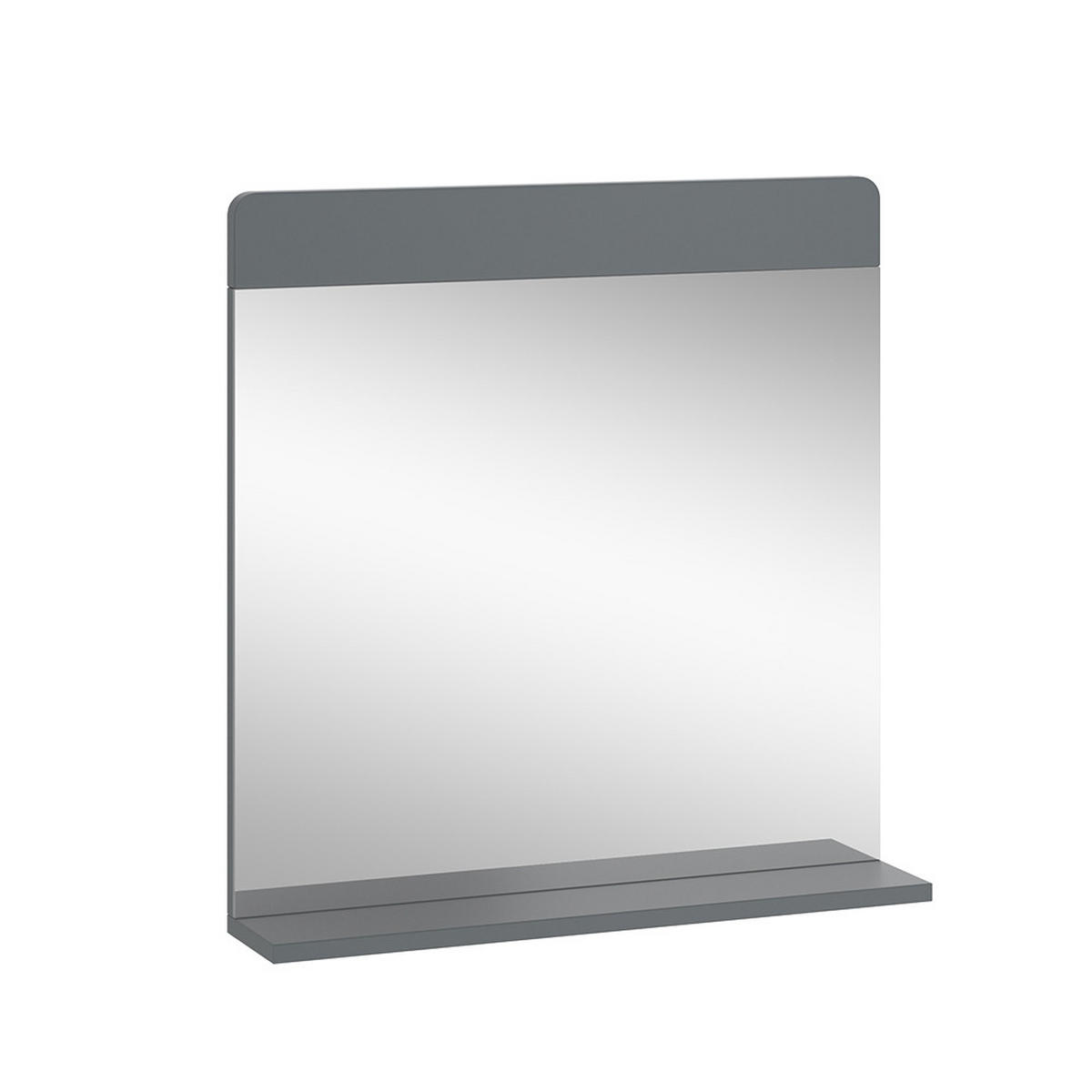 BADEZIMMERSPIEGEL Izan Grau 60 x 62 cm - Grau, Glas (60/62/12cm) - Vicco