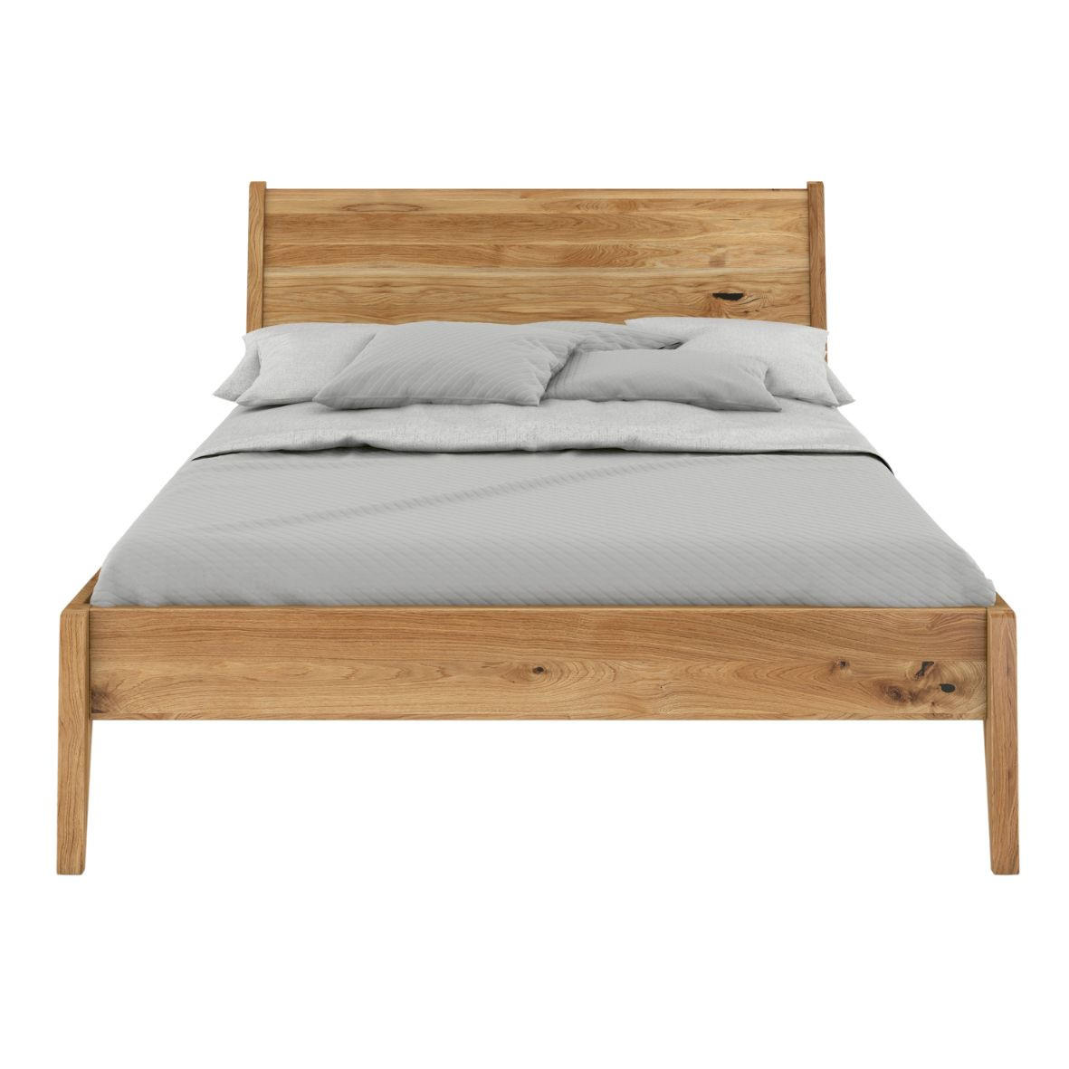 MASSIVHOLZBETT Radom 180/200 in Naturfarben, Eiche-lackiert - Eichefarben, Eichenholz/Holz (180/200cm) - Visby