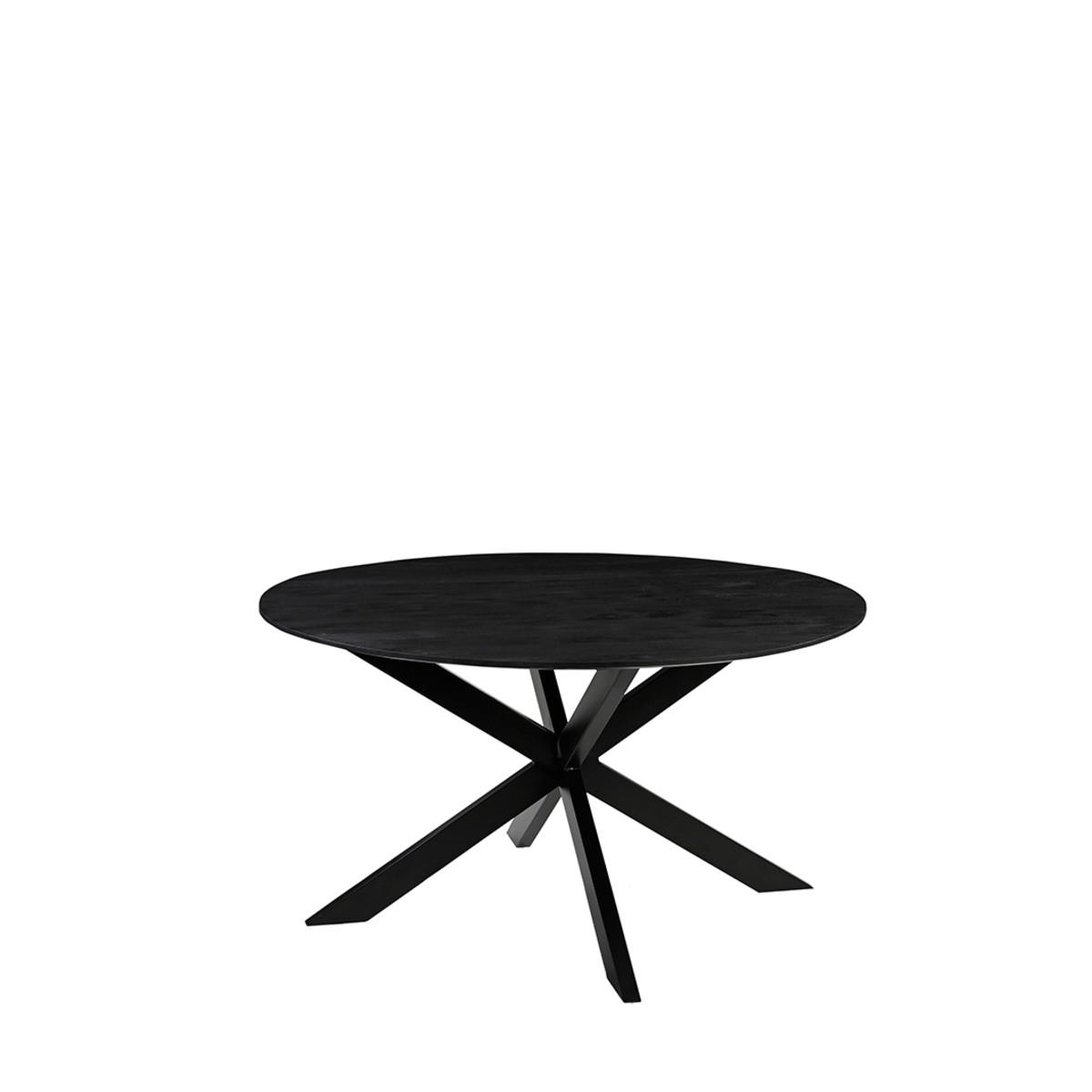 ESSTISCH Otis Schwarz 140/140/76 cm - Schwarz, Holz (140/140/76cm) - LABEL51