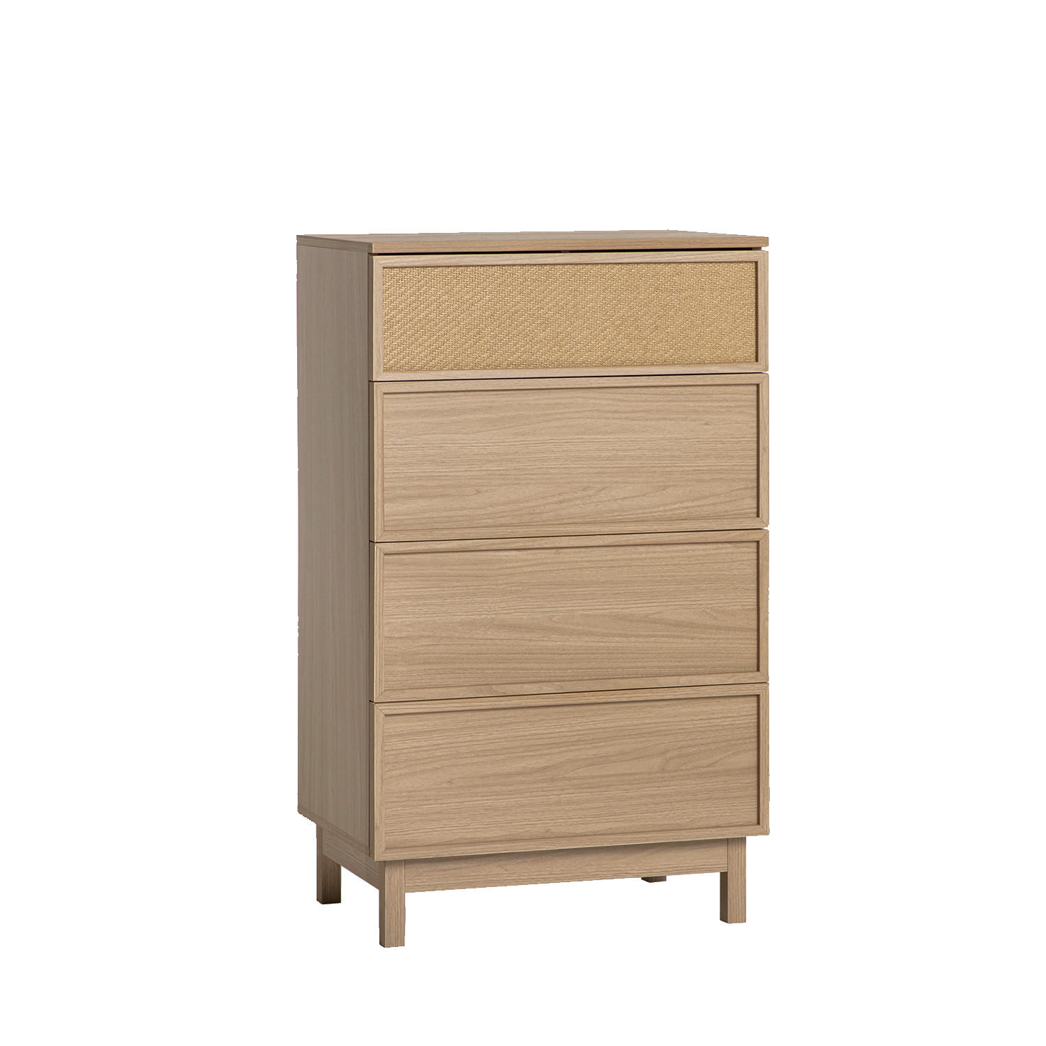 SCHUBLADENSCHRANK Bora Natürlich 60 cm x 100 cm - Naturfarben, Holzwerkstoff (60/100/40cm) - Klast Home