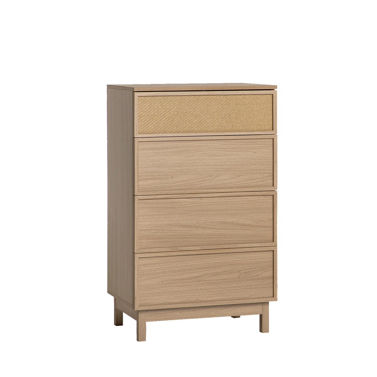 SCHUBLADENSCHRANK Bora Natürlich 60 cm x 100 cm - Naturfarben, Holzwerkstoff (60/100/40cm) - Klast Home