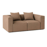 2-SITZER-SOFA Box Stoff Beige - Beige, Textil (184/65/92cm) - ebuy24