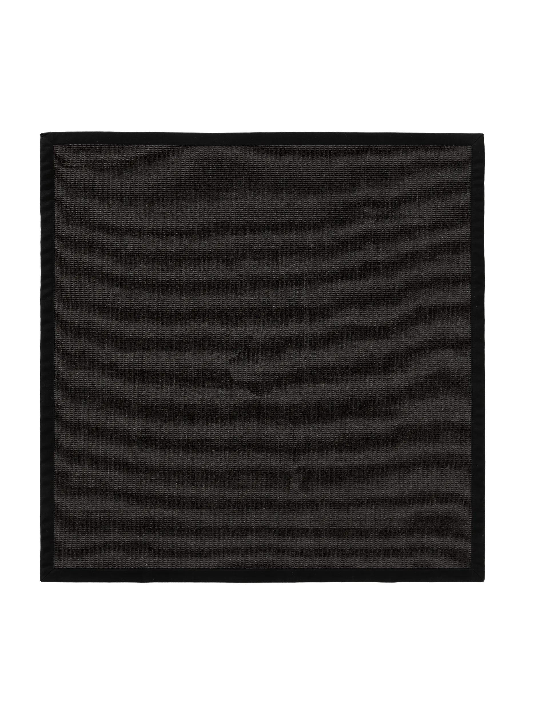SISALTEPPICH Sana Schwarz 200x200 cm - Schwarz, Kunststoff/Textil (200/200cm) - benuta Nest