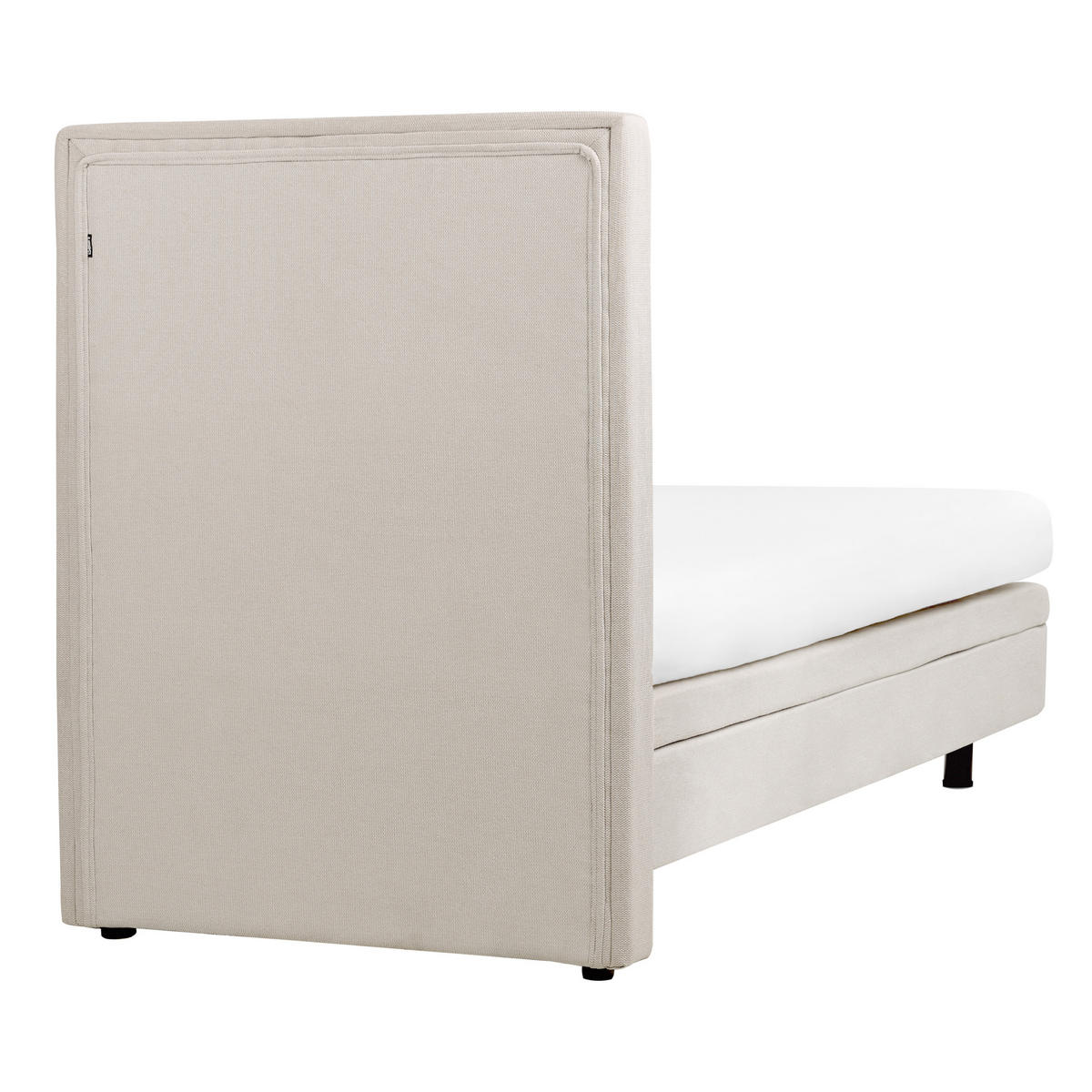 BETT 90/200 cm Hellbeige Duke II - Beige, Textil (90/200cm) - Beliani