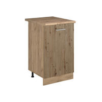 SPODNÍ SKŘÍŇKA KUCHYŇSKÉ LINKY R-Line, Řemeslný dub/Zlatý mocný dub, 50 cm pracovná doska Dub Goldkraft - medově dubová/dub artisan, kompozitní dřevo (50/81.6/60cm) - Vicco