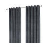 THERMOVORHANG Samt verdunkelnd 2er-Set, Ösen 228/137 cm - Dunkelgrau, Textil (228/137cm) - Homescapes
