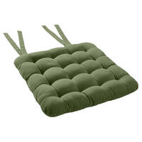 STUHLKISSEN Solid 35x37 cm - Olivgrün, Textil (37/35cm) - Butlers