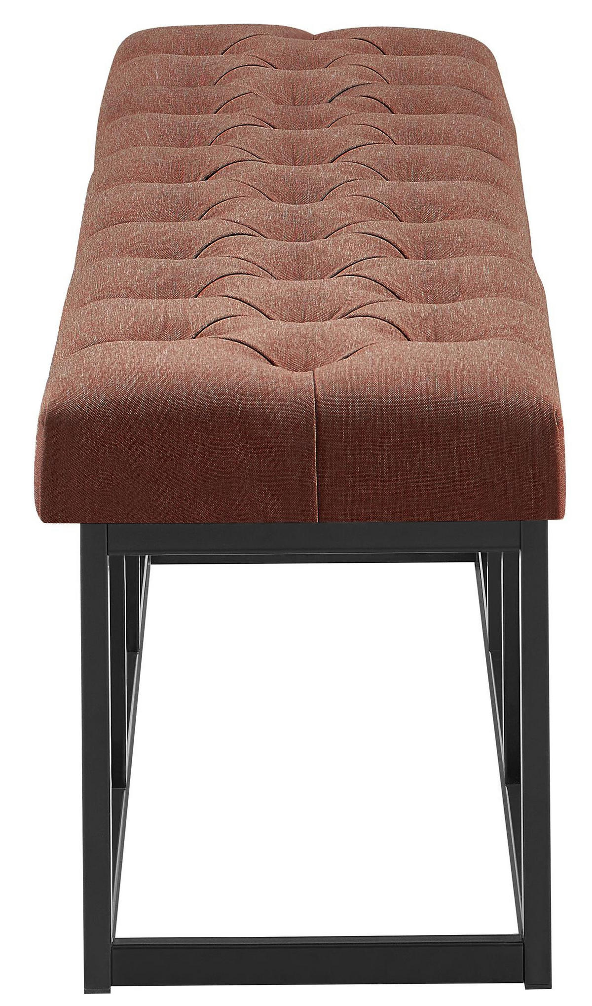 SITZBANK 150/38 cm Stoff Braun - Schwarz/Braun, Textil/Metall (150/46/38cm) - CLP