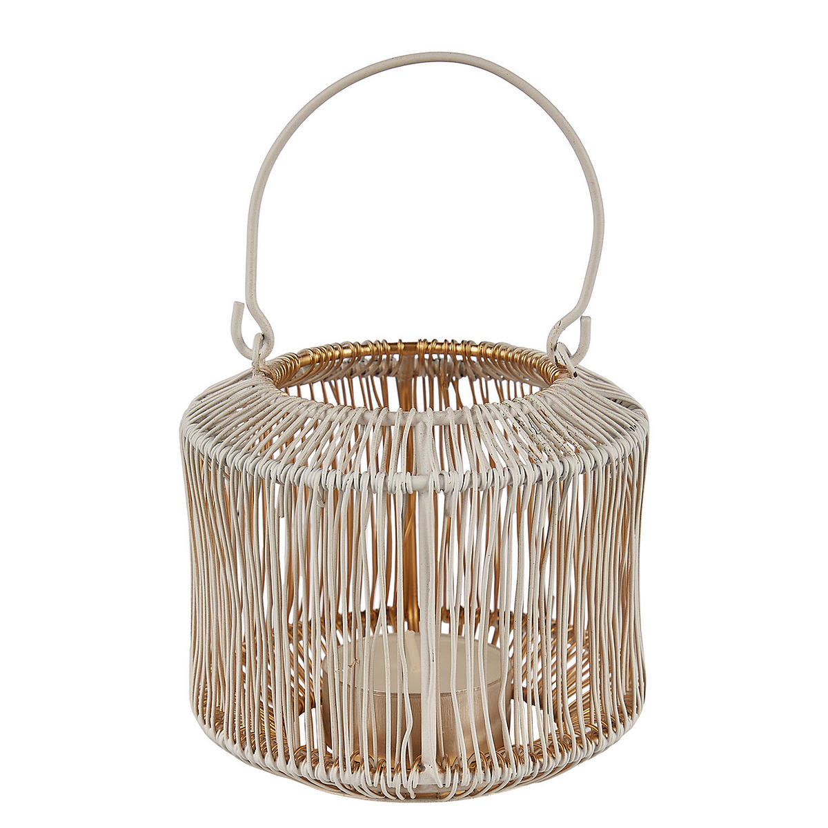 LATERNE Yoko - Weiß, Metall (9/8/9cm) - Butlers