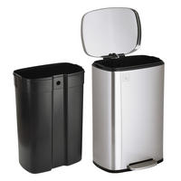 MÜLLEIMER TQ50 Silber - Silberfarben, Metall (43/65/37cm) - SVITA