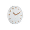 WANDUHR Amena Weiß 40/4/40 cm - Weiß, Kunststoff (4/40/40cm) - Karlsson