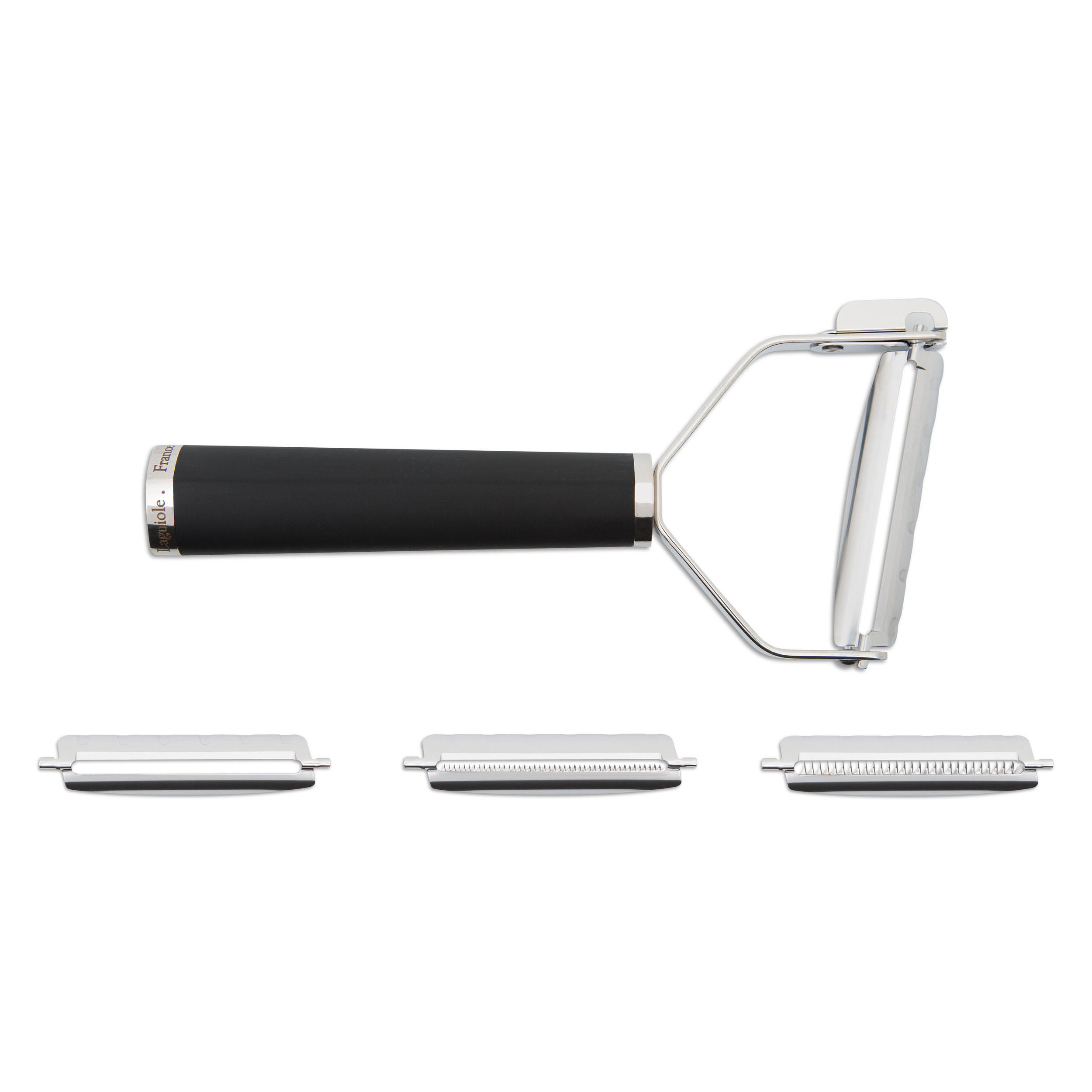 T-SCHÄLER Michel Bras mit 4 Klingenaufsätzen - Silberfarben, Metall (22.2cm) - Kai Messer