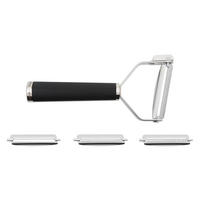 T-SCHÄLER Michel Bras mit 4 Klingenaufsätzen - Silberfarben, Metall (22.2cm) - Kai Messer