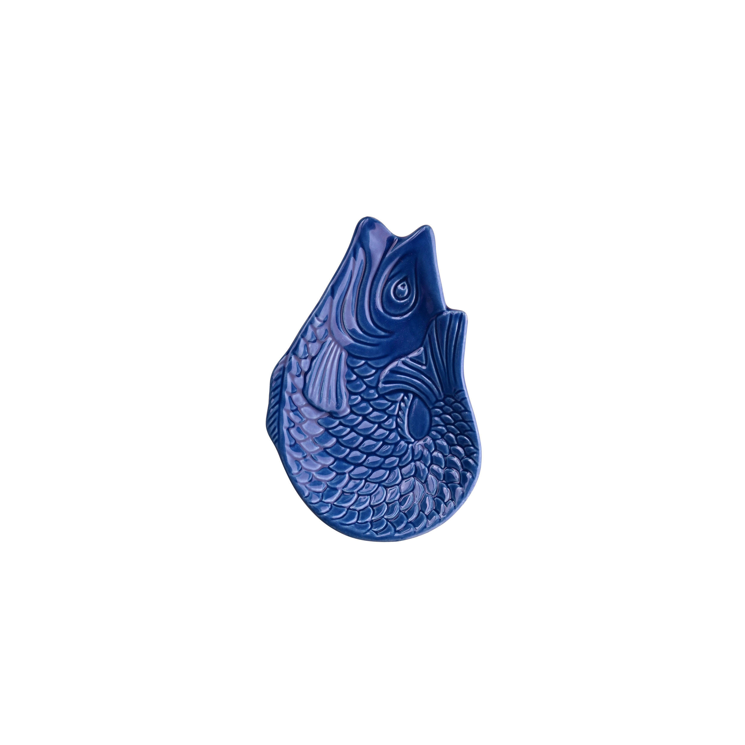 DEKOTELLER Monsieur Carafon S, Fisch-Form, Steingut, Azure, 12.5 x 8.3 cm - Blau, Keramik (3cm) - Gift Company