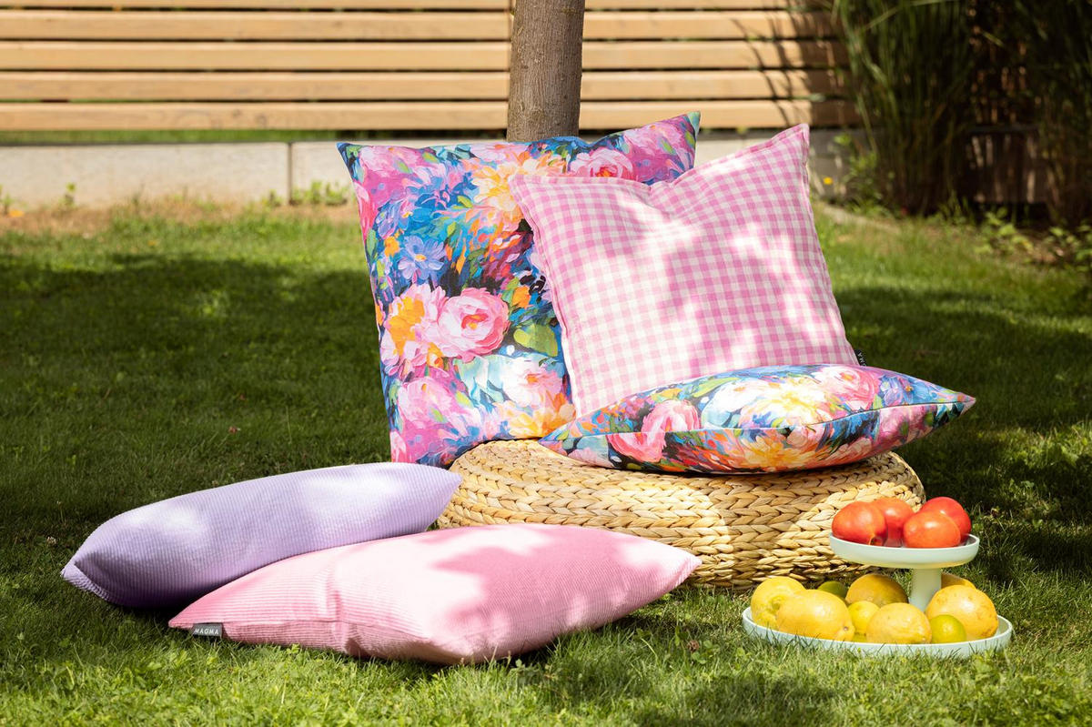 KISSENHÜLLE ANTHEA - Multicolor, Textil (50/50cm) - Magma Heimtexx