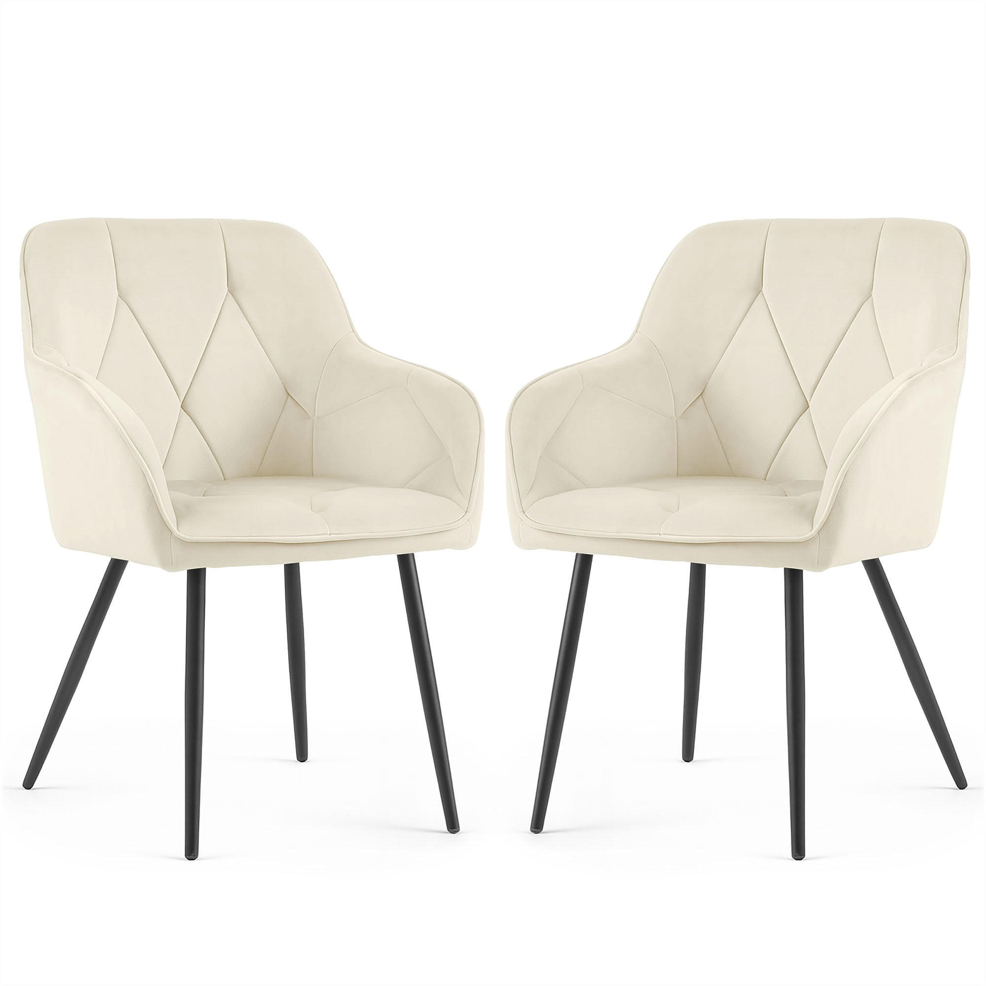 POLSTERSTUHL 2er Set, - Beige, Textil (55/83/58cm) - RAUMHIRSCH FURNITURE