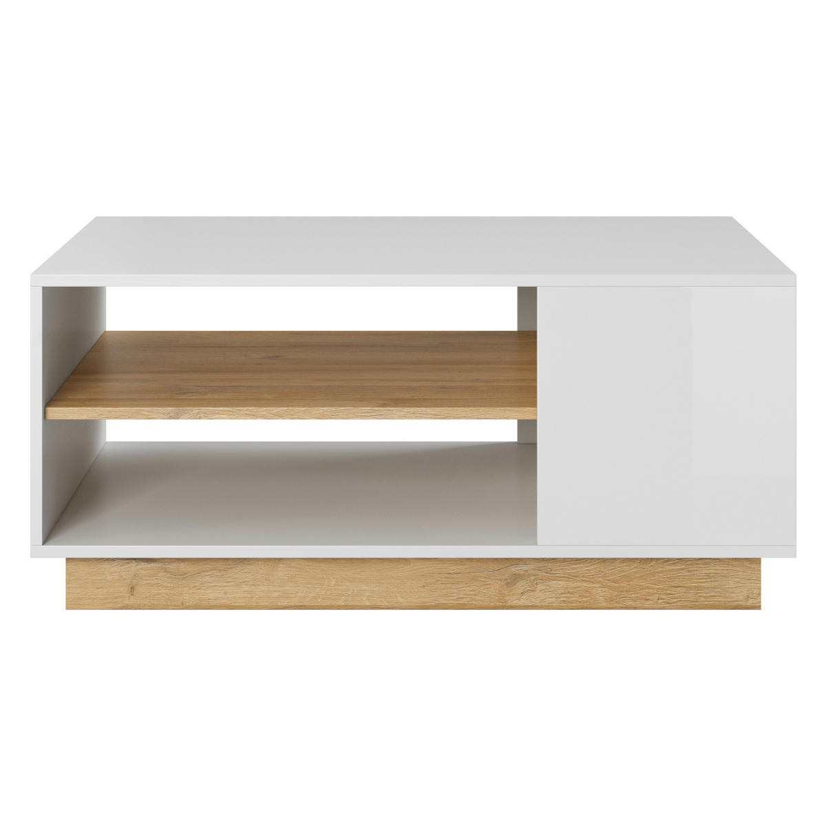 COUCHTISCH ANDEBU STO1 ABS-Kante Weiß - Weiß, Holzwerkstoff (100/60/46cm) - Komodee