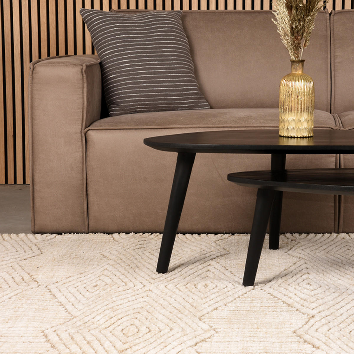 TEPPICH Cosy Taupe 200/300/1 cm - Taupe, Textil (300/200cm) - LABEL51