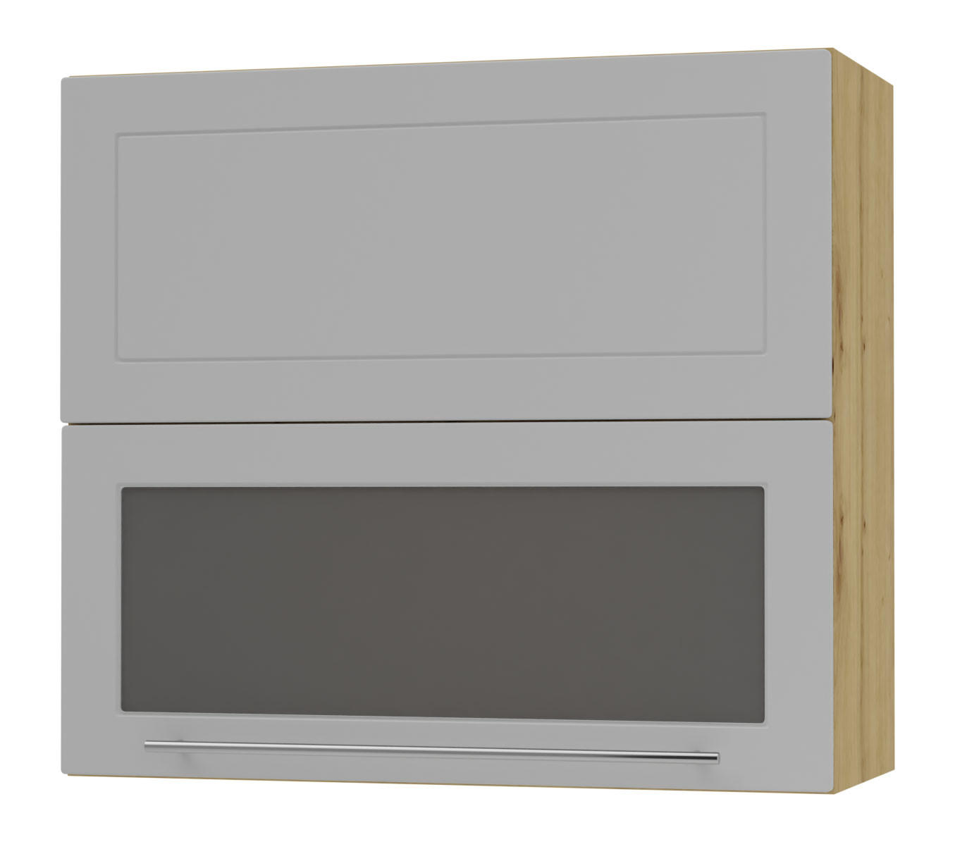 Feldmann-Wohnen Klapphängeschrank Grau, Eiche Artisan 80x72x32.5 cm