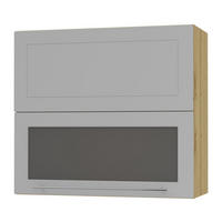 KÜCHENHÄNGESCHRANK Kvantum W8BS/80 Dust Grey Matt / Eiche Artisan Matt 80 / 32,5 / 72cm - Eiche Artisan/Grau, Holz/Holzwerkstoff (80/72/32.5cm) - Feldmann-Wohnen