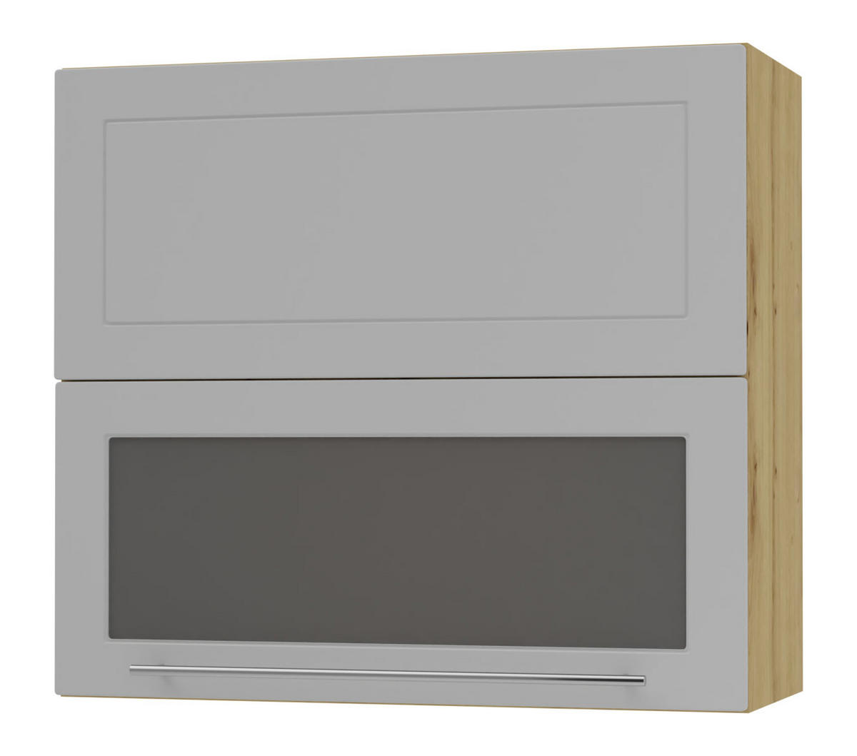 KÜCHENHÄNGESCHRANK Kvantum W8BS/80 Dust Grey Matt / Eiche Artisan Matt 80 / 32,5 / 72cm - Eiche Artisan/Grau, Holz/Holzwerkstoff (80/72/32.5cm) - Feldmann-Wohnen