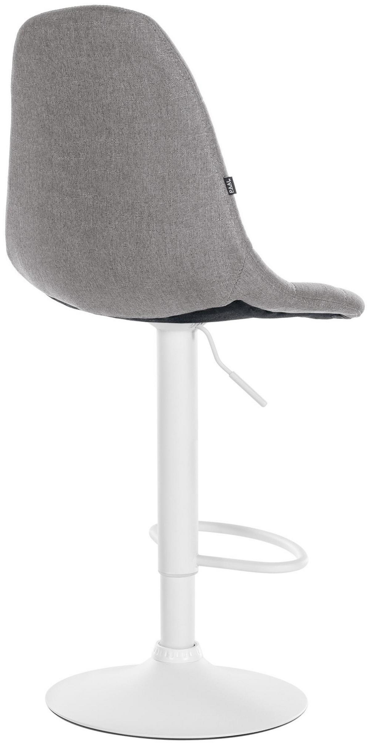 BARHOCKER Metall grau - Grau, Textil/Metall (47/99/56cm) - CLP