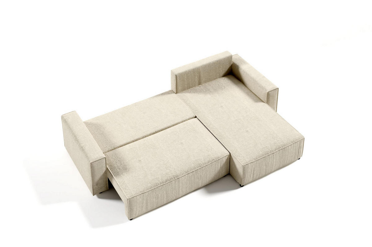 ECKSOFA mit Schlaffunktion Grüne - Grün, Textil (294/185cm) - Furnisell