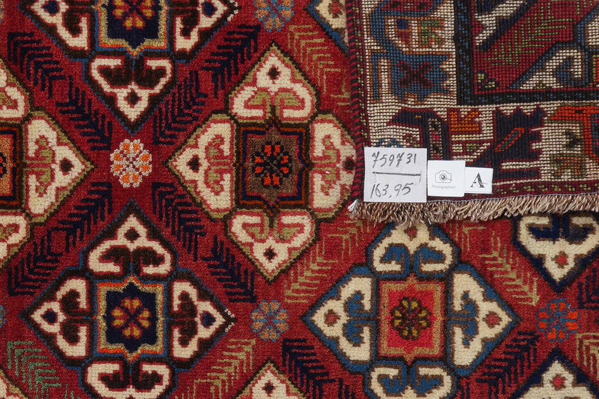 ORIENTTEPPICH handgeknüpft Gashgai Rot 163/95 cm Schurwolle - Rot, Textil (95/163cm) - Looma