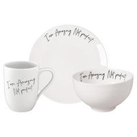 FRÜHSTÜCKS-SET AMAZING NOT PERFECT Statement weiß 3er Set - Weiß, Keramik (1/1/1cm) - Villeroy & Boch