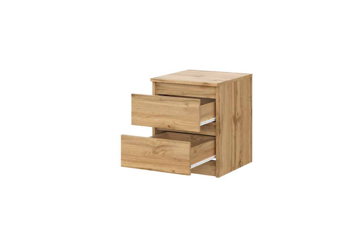 NACHTTISCH Wotan Eiche 40/50/43 - Eiche Wotan, Holzwerkstoff (40/50/43cm) - RAUMHIRSCH FURNITURE